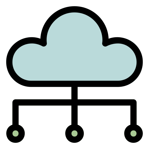 almacenamiento en la nube icono gratis