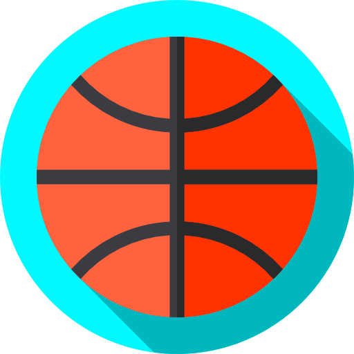 Basketball Flat Circular Flat Icon