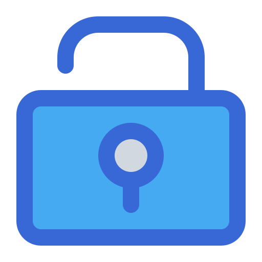 Unlock Generic Blue icon