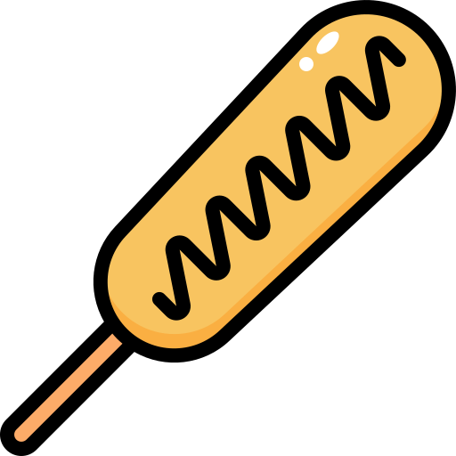 corndog icono gratis