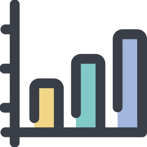 Bar chart Generic Outline Color icon