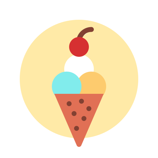 cucurucho de helado icono gratis