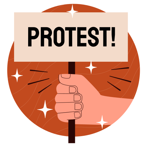 Protest free sticker Protest free sticker