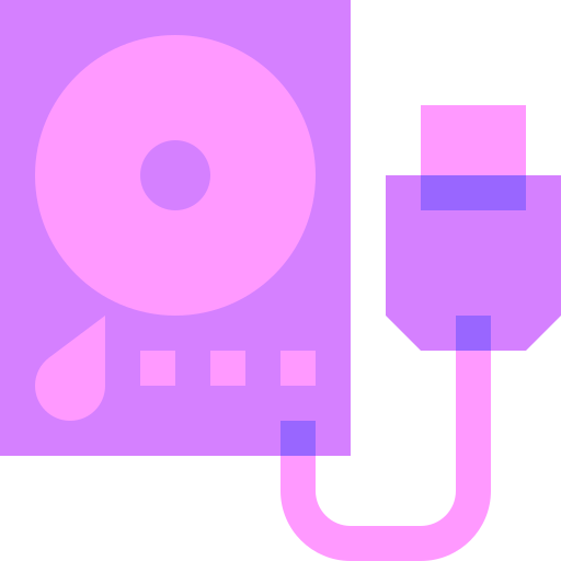 disco duro externo icono gratis