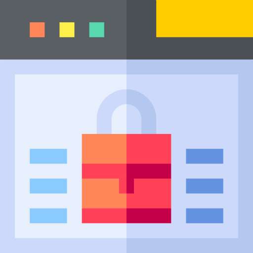 seguridad de datos icono gratis