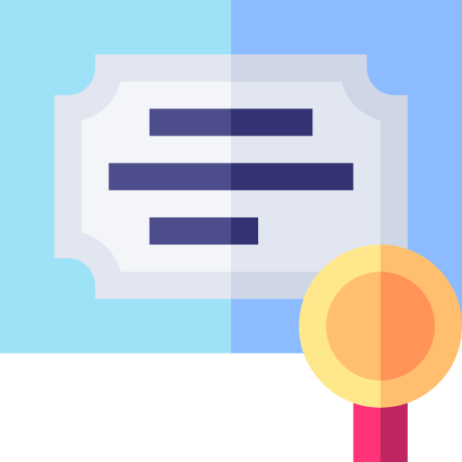 certificado icono gratis