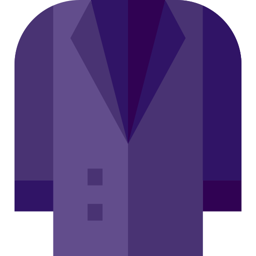 Jacket Basic Straight Flat icon