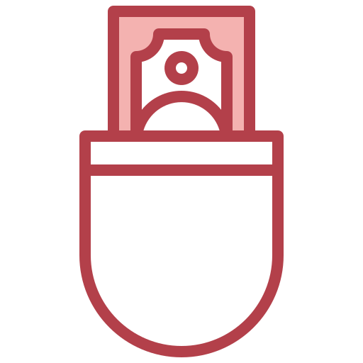 bolsillo icono gratis