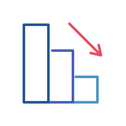 gráfico de barras icono gratis