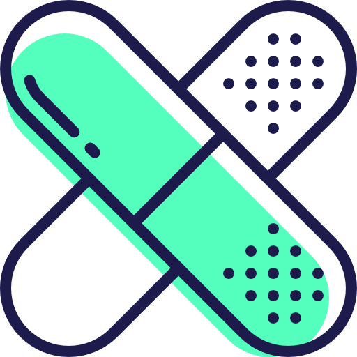 apósito adhesivo icono gratis