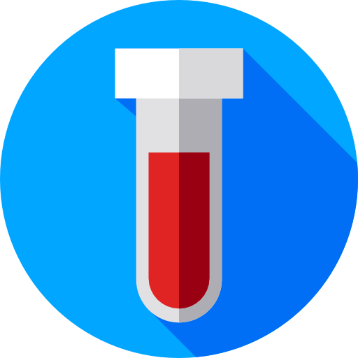 Blood sample Flat Circular Flat icon