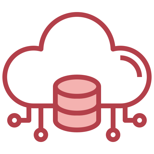 datos en la nube icono gratis