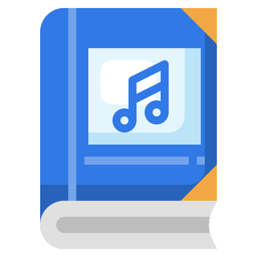 libro de música icono gratis