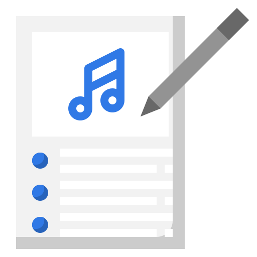 auteur compositeur Icône gratuit