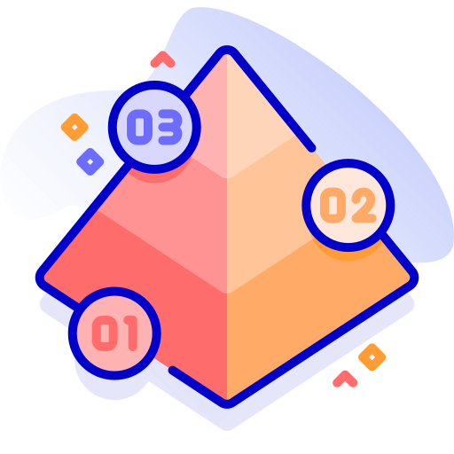 Pyramid chart free icon Pyramid chart free icon