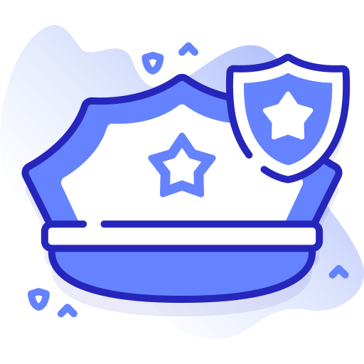 sombrero de policia icono gratis