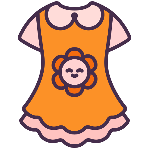 ropa de bebé icono gratis