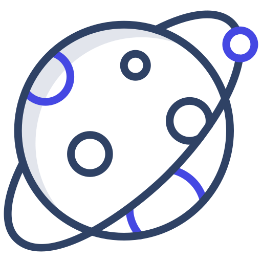 Saturn Generic Outline Color icon