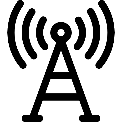 Antenna Basic Rounded Lineal icon