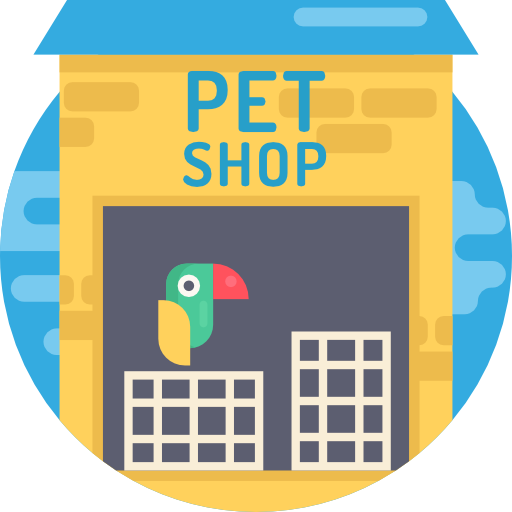 la tienda de animales icono gratis