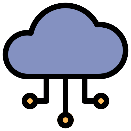 computación en la nube icono gratis