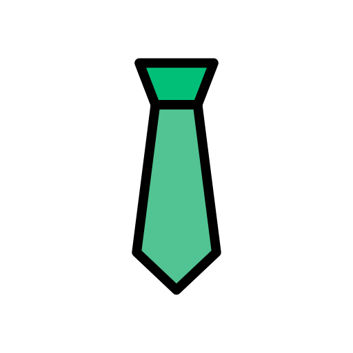 Tie Vector Stall Lineal Color icon