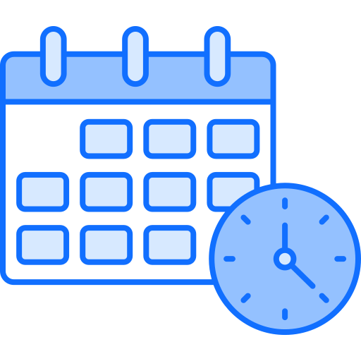 Time management Generic Blue icon