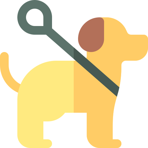 perro guía icono gratis