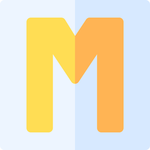 Letter m - Free shapes icons