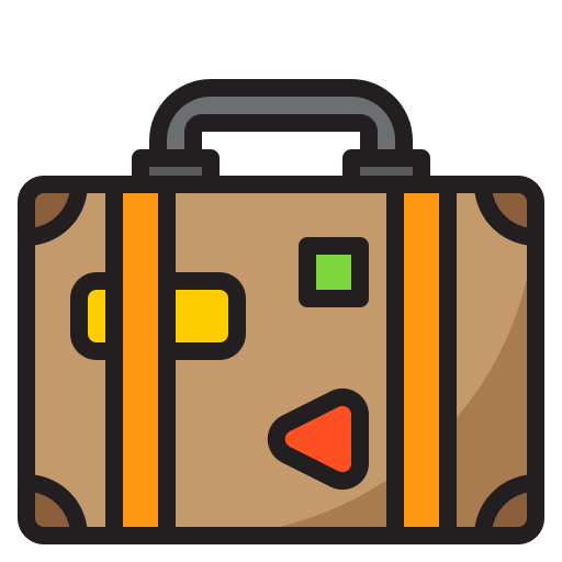 Baggage Srip Lineal Color Icon