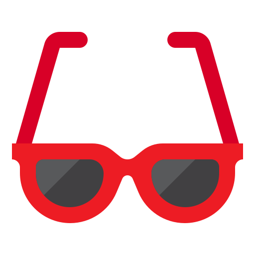 Eye glass srip Flat icon