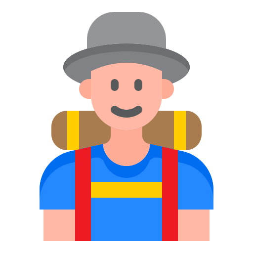 Backpacker - Free travel icons