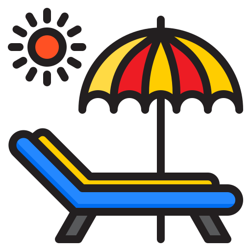 Beach chair - Free holidays icons