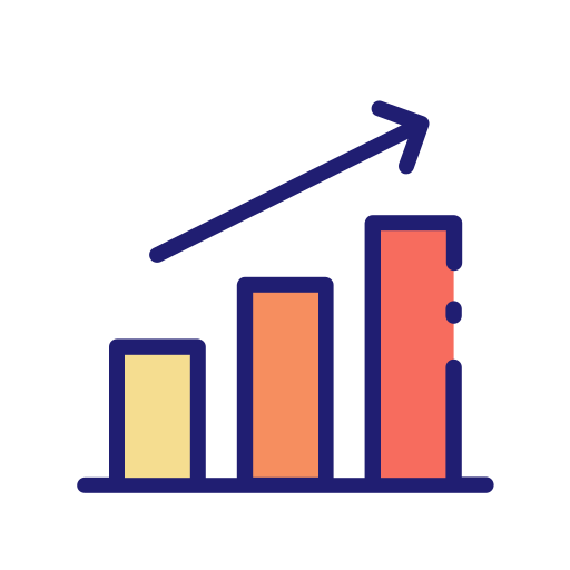 Bar chart Good Ware Lineal Color icon