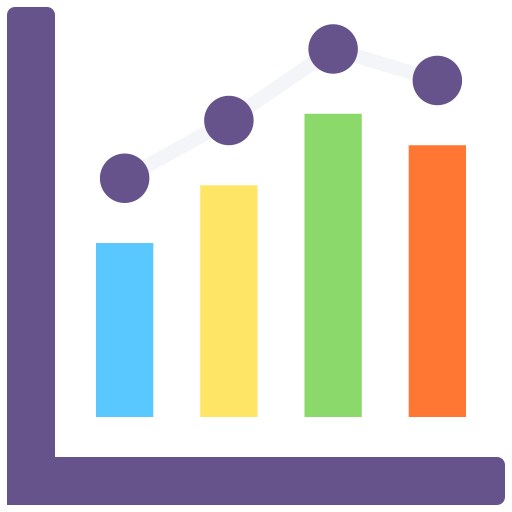 gráfico de barras icono gratis