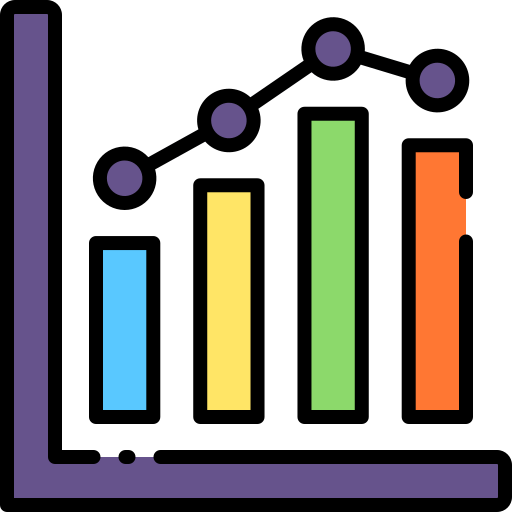 gráfico de barras icono gratis