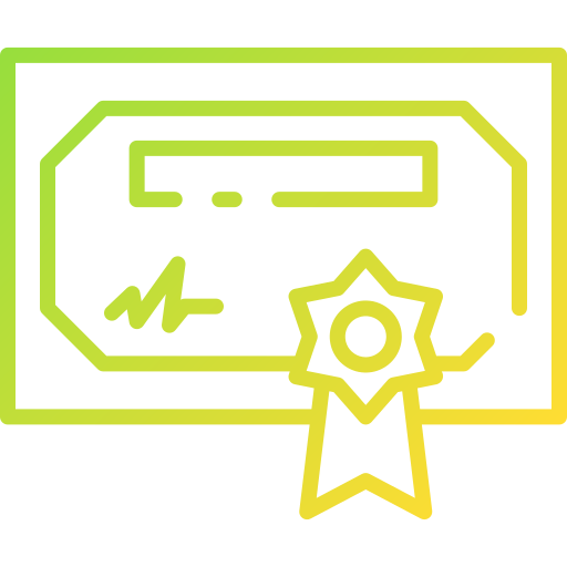 certificado icono gratis