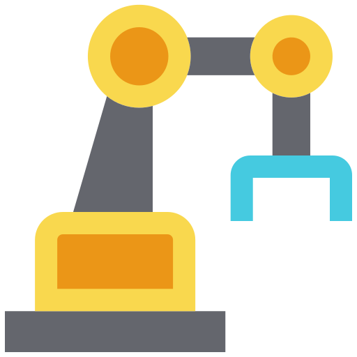 Robot arm Good Ware Flat icon