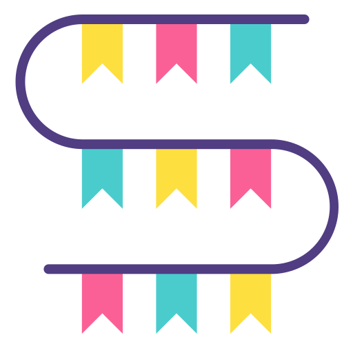 guirlandes Icône gratuit