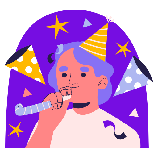 soplador de fiesta gratis sticker soplador de fiesta gratis sticker