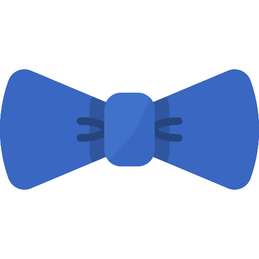 Ícone de gravata de jaqueta. ilustração plana de ícone de vetor