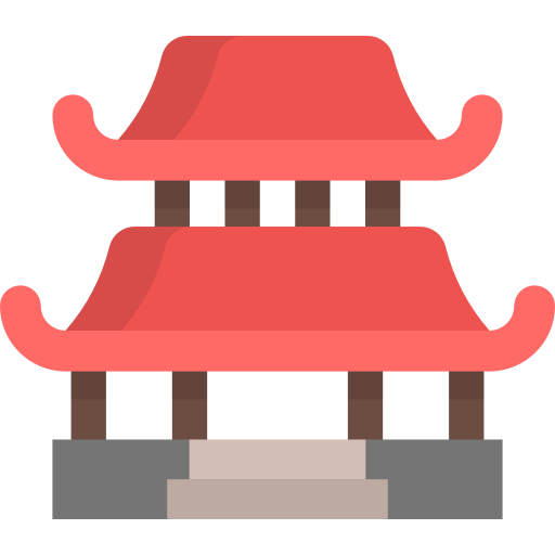 maison chinoise Icône gratuit