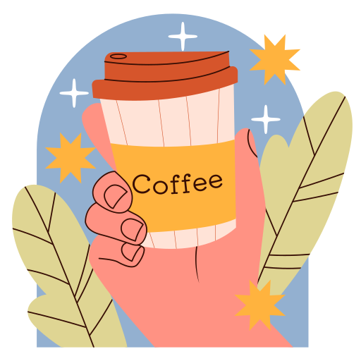 xícara de café grátis figurinha xícara de café grátis figurinha