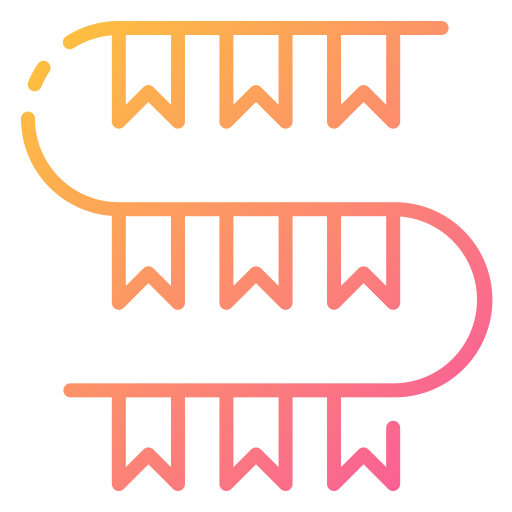 guirlandes Icône gratuit