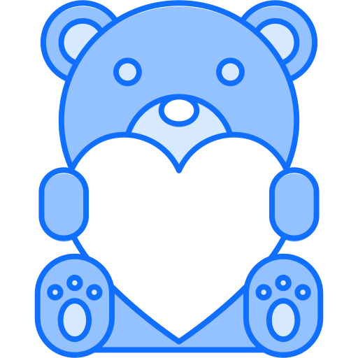 yellow teddy bear clipart heart