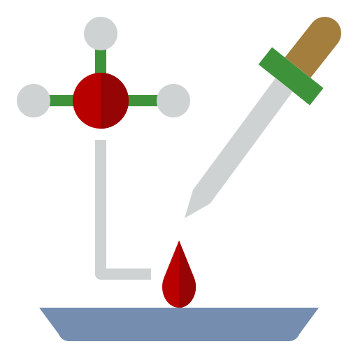 prueba de sangre icono gratis