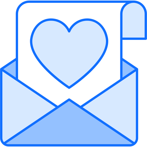 carta de amor icono gratis