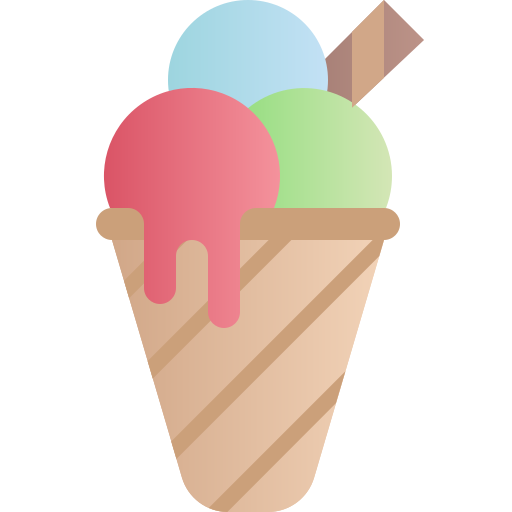 cucurucho de helado icono gratis