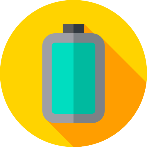 Full battery Flat Circular Flat icon