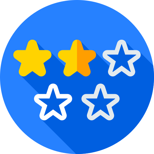 Rating Flat Circular Flat icon